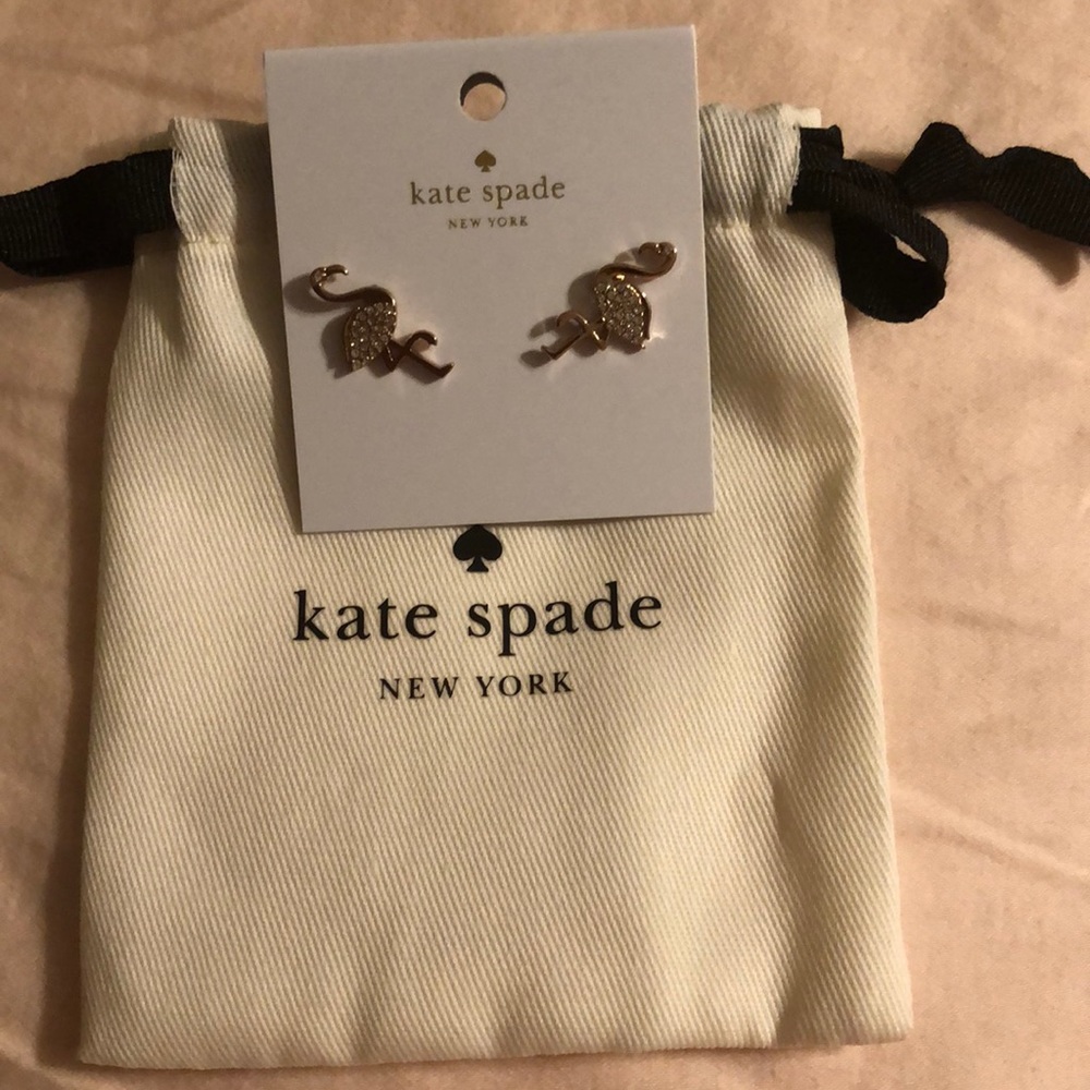 Kate spade flamingo earrings